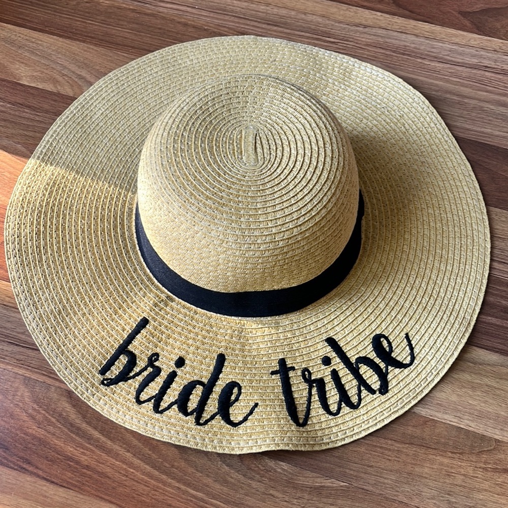 Bride Tribe straw hat